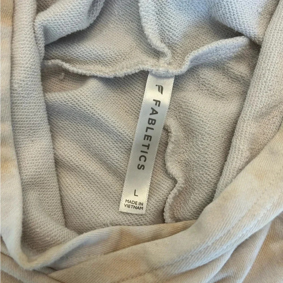 Fabletics Eco Conscious Pullover in Honey Milk Magma Size L Cropped Hoodie - Picture 6 of 8